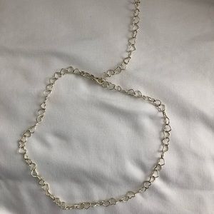Silver heart necklace